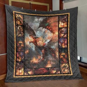 Flame Dragon Quilt Blanket Ylt6  Quilt